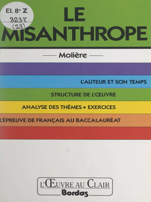 cover image of Le misanthrope, Molière